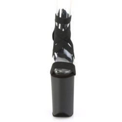 Pleaser INFINITY-969 Black Vegan Leather Blackr Sale