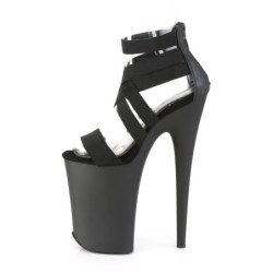 Pleaser INFINITY-969 Black Vegan Leather Blackr Sale