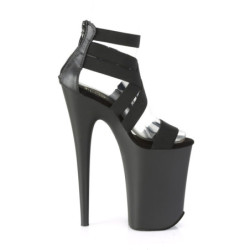 Pleaser INFINITY-969 Black Vegan Leather Blackr Sale