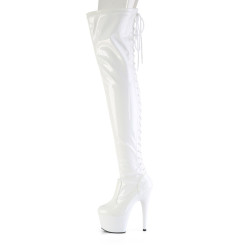 Pleaser ADORE-3850 White Patent Sale Women