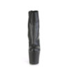 Pleaser IRONGRIP-1042 Black Vegan Leather Silver Sale