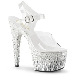 Pleaser ADORE-708MR-5 Strass Platform High Heel Sandal