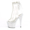 Pleaser BEJEWELED-1018C-2RS Transparent Silver Strass