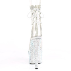 Pleaser BEJEWELED-1018C-2RS Transparent Silver Strass