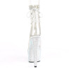 Pleaser BEJEWELED-1018C-2RS Transparent Silver Strass