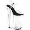 Pleaser BEYOND-008 Black Insole Extreme Platform Heels