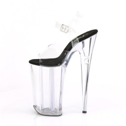 Pleaser BEYOND-008 Black Insole Extreme Platform Heels