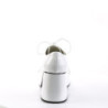 Funtasma JAZZ-02 White Patent 70s Disco Shoes Men