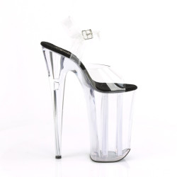 Pleaser BEYOND-008 Black Insole Extreme Platform Heels