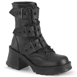 Demonia BRATTY-118 Black Vegan Platform Women Boots