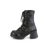 Demonia BRATTY-118 Black Vegan Platform Women Boots