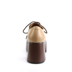Funtasma JAZZ-06 Tan Brown Vegan 70s Disco Shoes Men