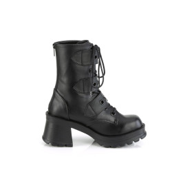 Demonia BRATTY-118 Black Vegan Platform Women Boots