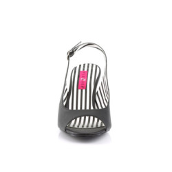 Pleaser Pink Label JENNA-02 Black Vegan Leather Sale
