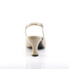 Pleaser Pink Label JENNA-02 Cream Patent Sale Women