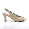 Pleaser Pink Label JENNA-02 Cream Patent Sale Women