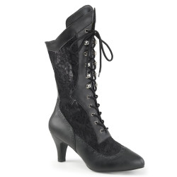 Pleaser Pink Label DIVINE-1050 Black Vegan Men Boots