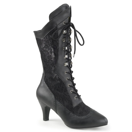 Pleaser Pink Label DIVINE-1050 Black Vegan Men Boots