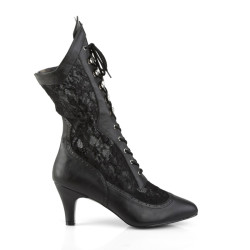 Pleaser Pink Label DIVINE-1050 Black Vegan Men Boots