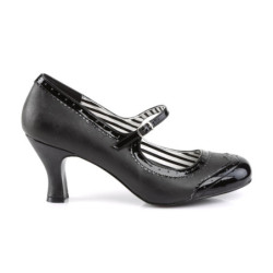 Pleaser Pink Label JENNA-06 Black Vegan Men Pumps