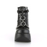 Demonia DYNAMITE-101 Black Vegan Leather Suede Sale