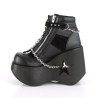 Demonia DYNAMITE-101 Black Vegan Leather Suede Sale