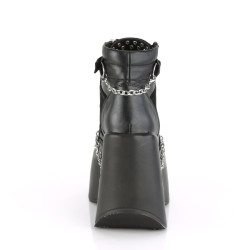 Demonia DYNAMITE-101 Black Vegan Leather Suede Sale