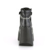 Demonia DYNAMITE-101 Black Vegan Leather Suede Sale