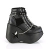Demonia DYNAMITE-101 Black Vegan Leather Suede Sale