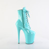 Pleaser FLAMINGO-1020 Baby Blue Patent Heeled Boots