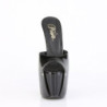 Pleaser JUBILANT-01 Black Stiletto Heeled Platform Mules