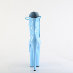 Pleaser FLAMINGO-1020 Baby Blue Patent Ankle Boots
