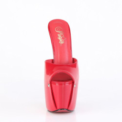 Pleaser JUBILANT-01 Red Stiletto Heeled Platform Mules