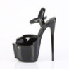 Pleaser JUBILANT-09 Black Stiletto Heeled Platform Sandals
