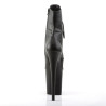 Pleaser FLAMINGO-1020 Black Vegan Leather Ankle Boots
