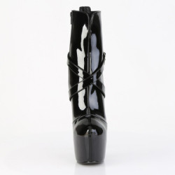Pleaser JUBILANT-1011 Black Patent Women Ankle Boots