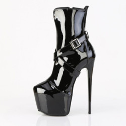 Pleaser JUBILANT-1011 Black Patent Women Ankle Boots