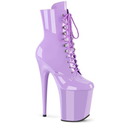 Pleaser FLAMINGO-1020 Lavender Patent Ankle Boots