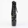 Pleaser JUBILANT-1014 Black Patent Women Ankle Boots