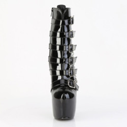 Pleaser JUBILANT-1015 Black Patent Women Ankle Boots