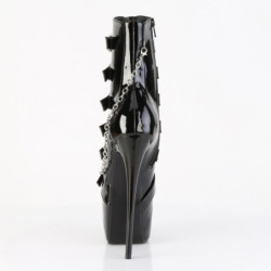 Pleaser JUBILANT-1015 Black Patent Women Ankle Boots