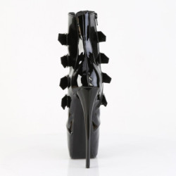 Pleaser JUBILANT-1023 Black Patent Women Ankle Boots