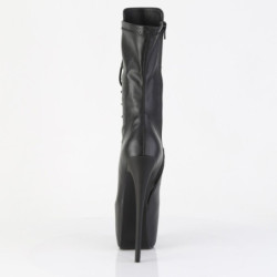 Pleaser JUBILANT-1048 Black Vegan Leather Ankle Boots