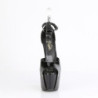 Pleaser JUBILANT-15 Black Stiletto Heeled D'Orsay Sandals