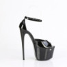 Pleaser JUBILANT-15 Black Stiletto Heeled D'Orsay Sandals