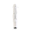 Pleaser FLAMINGO-1020 White Vegan Leather Ankle Boots