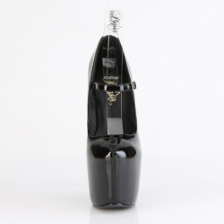 Pleaser JUBILANT-28 Black Stiletto Heeled Platform Pumps
