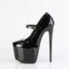 Pleaser JUBILANT-28 Black Stiletto Heeled Platform Pumps