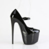 Pleaser JUBILANT-28 Black Stiletto Heeled Platform Pumps