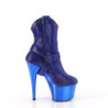 Pleaser ADORE-1029CHRS Blue Strass Chrome Sale Women